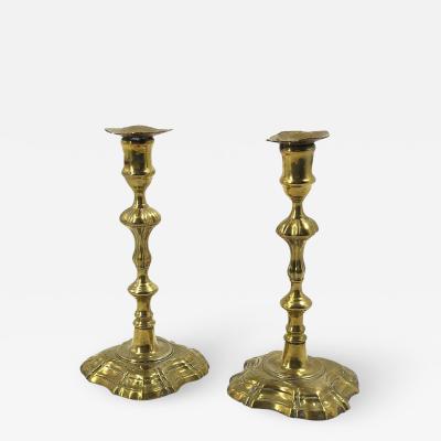 Queen Anne Brass Candlesticks