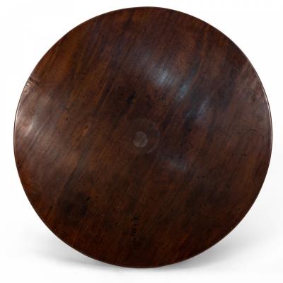 Queen Anne Cherry Wood Tilt Top Table with Cabriole Legs
