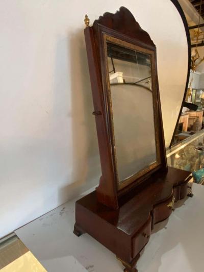 Queen Anne Dressing Glass with Pivoting Looking Glass English 18th Century