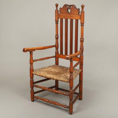 Queen Anne Heart and Crown Armchair