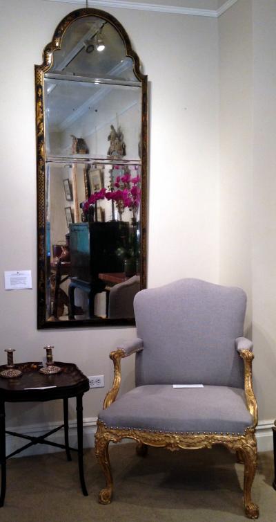 Queen Anne Japanned Mirror