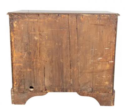 Queen Anne Oyster Veneer Chest Of Drawers