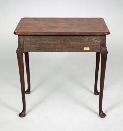 Queen Anne Period Burl Walnut Side Table Circa 1710