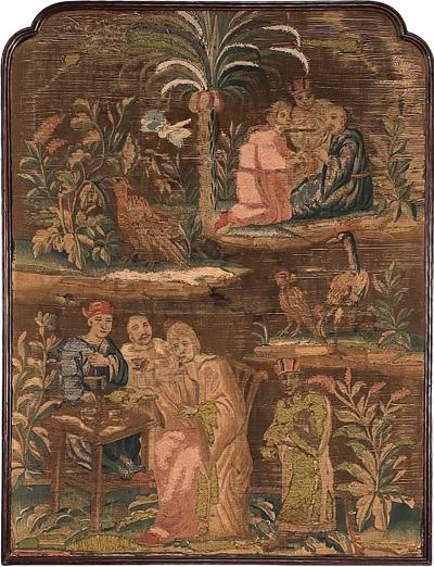 Queen Anne Period Chinoiserie Tapestry England circa 1710