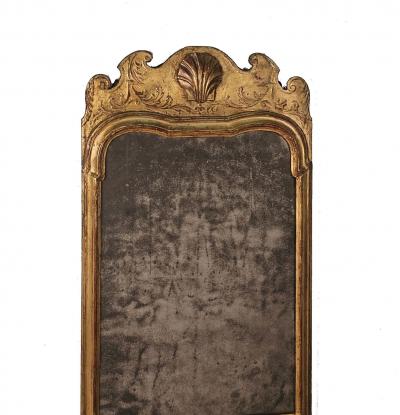 Queen Anne Period Giltwood Mirror England circa 1710