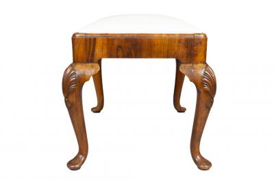 Queen Anne Style Walnut Bench
