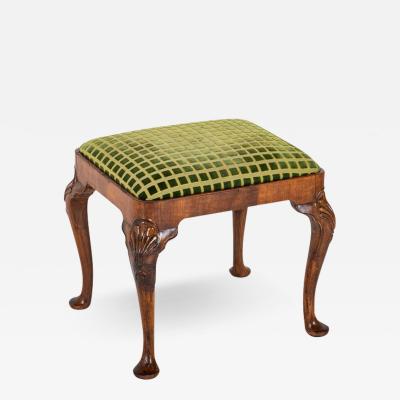 Queen Anne Style Walnut Stool