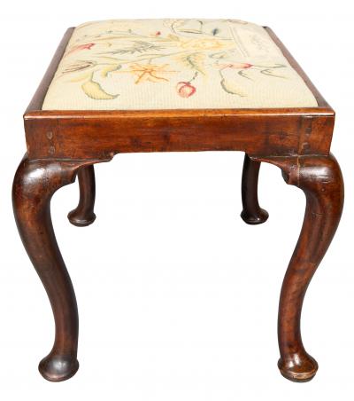 Queen Anne Walnut Bench