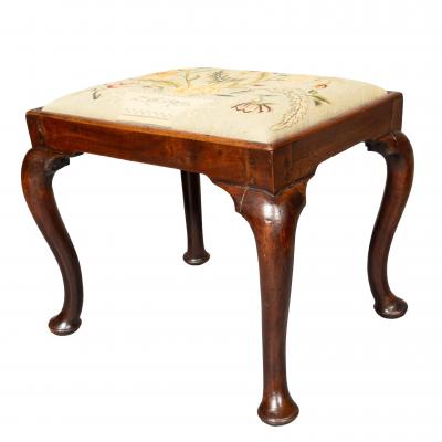 Queen Anne Walnut Bench