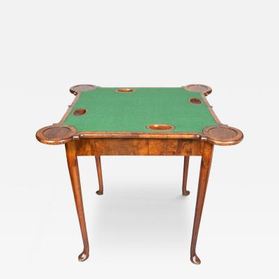 Queen Anne Walnut Games Table