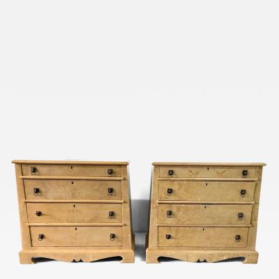 Quigley Furniture Company Pair of Trapezoid Cabinets by Quigley