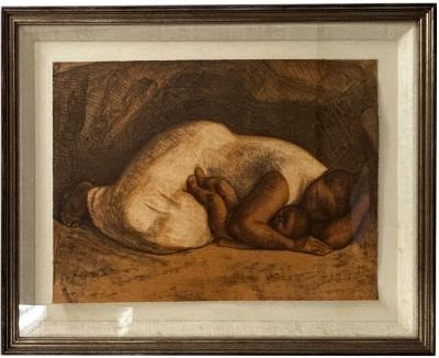 R C Gorman Mother and Child