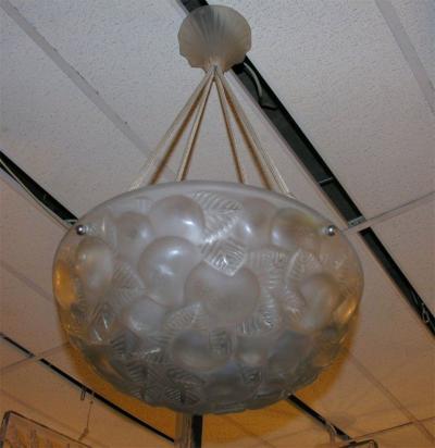R Lalique Lausanne Chandelier
