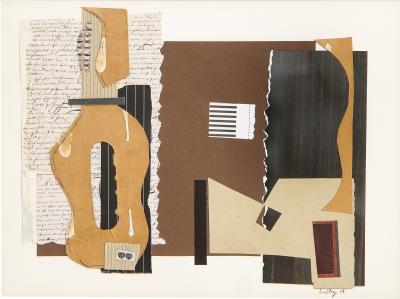 R Scott Lalley R Scott Lalley Guitarra Madrid 2014 Paper Collage on Paper