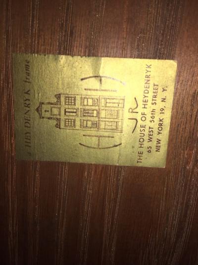 R T Francis EXCEPTIONAL MID CENTURY LANDSCAPE PAINTING WITH OWL AND FROG