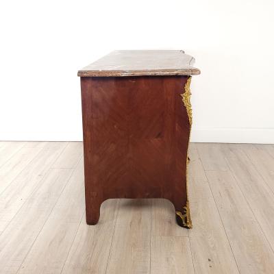 R gence Louis XV Marble Topped Mahogany Commode France circa 1740
