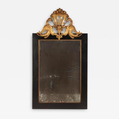 R gence style ebonized and giltwood mirror C 1890 