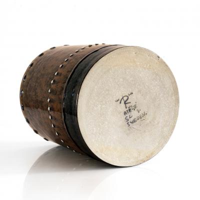 R rstrand Studio SYLVIA LEUCHOVIUS HAND THROWN TALL VASE WITH DRIP GLAZE