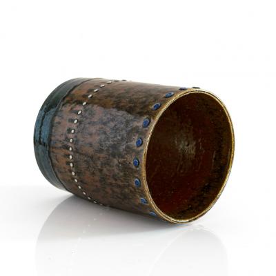 R rstrand Studio SYLVIA LEUCHOVIUS HAND THROWN TALL VASE WITH DRIP GLAZE