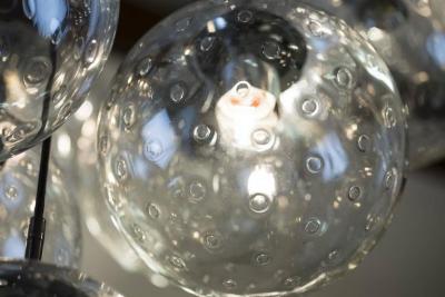 RAAK 1970s huge glass balls chandelier by RAAK Amsterdam