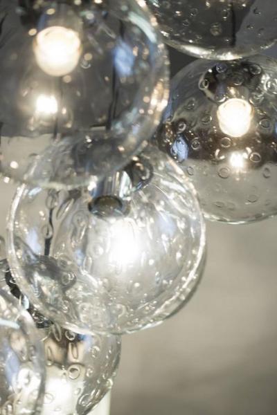 RAAK 1970s huge glass balls chandelier by RAAK Amsterdam