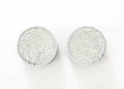 RAAK Pair of Frosted Bubble Dot Glass Wall Lights Sconces by RAAK