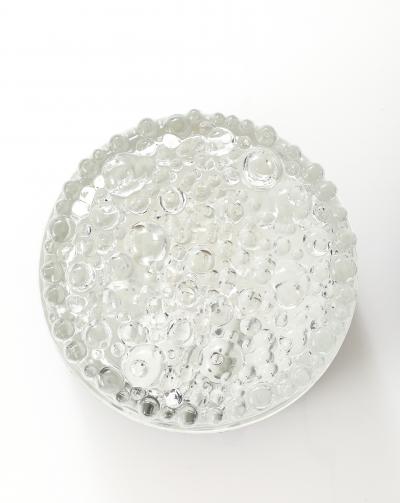 RAAK Pair of Frosted Bubble Dot Glass Wall Lights Sconces by RAAK