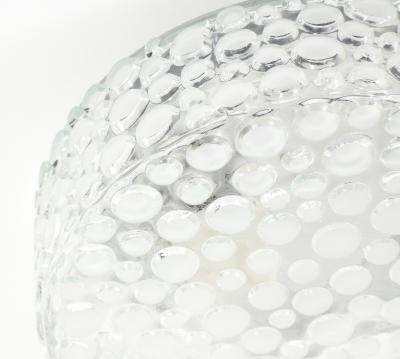 RAAK Pair of Frosted Bubble Dot Glass Wall Lights Sconces by RAAK