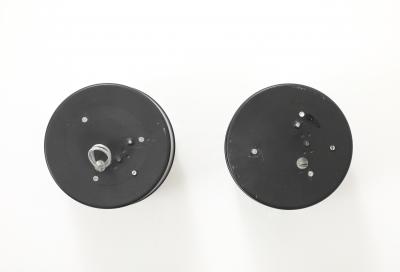 RAAK Pair of Frosted Bubble Dot Glass Wall Lights Sconces by RAAK