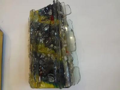 RAAK Pair of Multicolored Applied Glass Sconces by A Lankhorst for RAAK Amsterdam