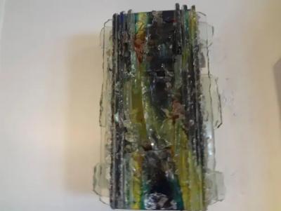 RAAK Pair of Multicolored Applied Glass Sconces by A Lankhorst for RAAK Amsterdam