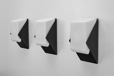 RAAK Set of Four Geometric Wall Lamps by Raak The Netherlands Mid 20th Century