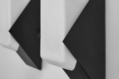 RAAK Set of Four Geometric Wall Lamps by Raak The Netherlands Mid 20th Century