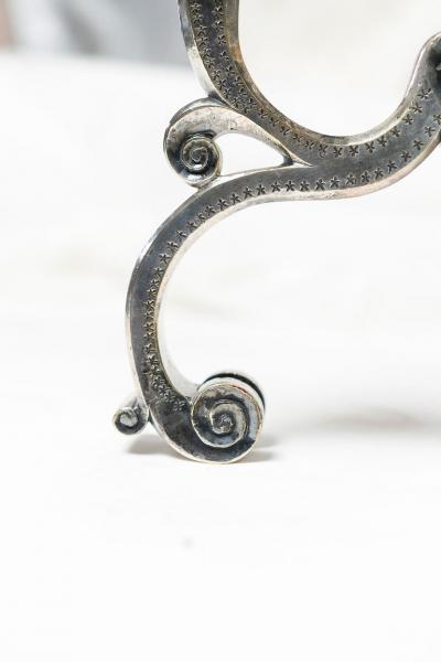 RARE 17 18TH CENTURY DUTCH SILVERED BRONZE CANDELABRA