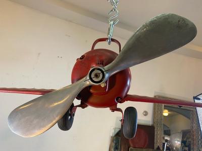 RARE ART DECO AIRPLANE FAN