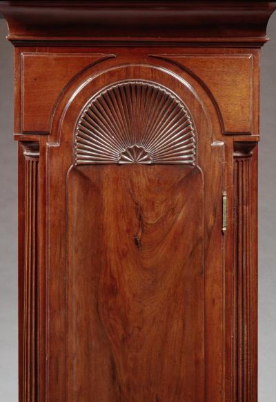 RARE CHIPPENDALE BOMBE TALL CASE CLOCK