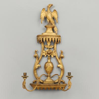 RARE CHIPPENDALE CARVED WALL SCONCE