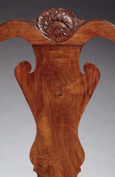 RARE CHIPPENDALE GOOSENECK ARMCHAIR