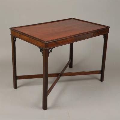 RARE CHIPPENDALE TRAY TOP TEA TABLE