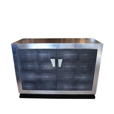 RARE GALUCHAT AND SILVER LEAF SIDEBOARD