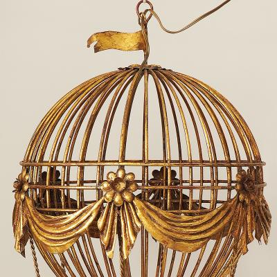 RARE LOUIS XVI LUSTRE A LA MONTGOLFIERE French balloon chandelier