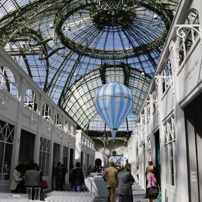 RARE LOUIS XVI LUSTRE A LA MONTGOLFIERE French balloon chandelier