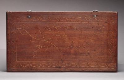RARE MINIATURE INLAID DOWER CHEST
