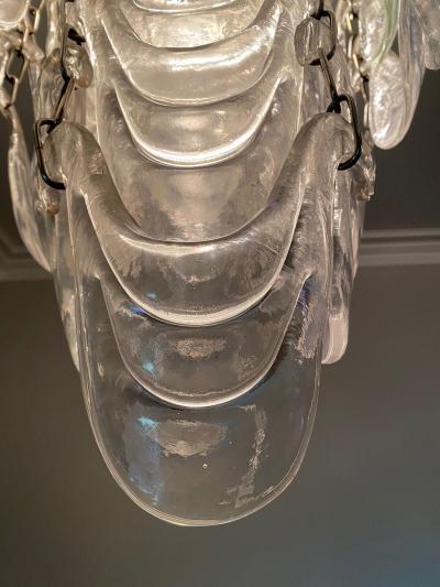 RARE MURANO GLASS CASCADING CHANDELIER