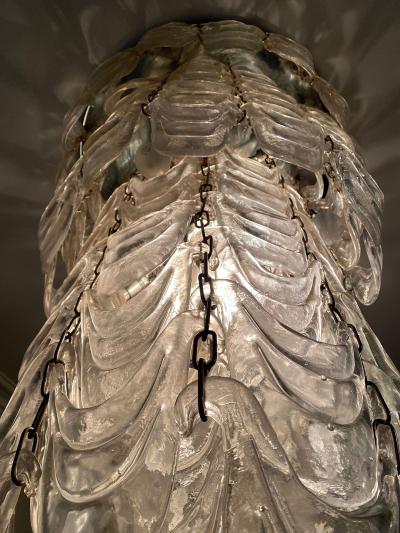 RARE MURANO GLASS CASCADING CHANDELIER