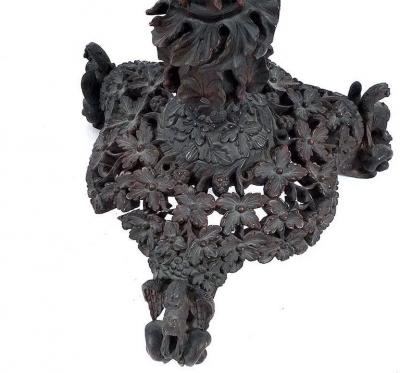 RARE PAIR OF OF TEAK ANGLO ANGLO INDIAN TORCHERES