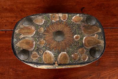 READY TO POST Folk Painted Norwegian Pantry Box