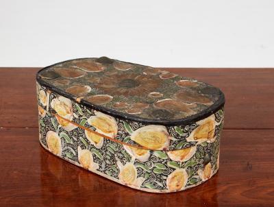 READY TO POST Folk Painted Norwegian Pantry Box