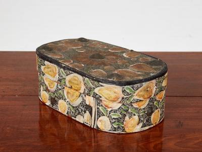 READY TO POST Folk Painted Norwegian Pantry Box