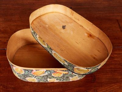 READY TO POST Folk Painted Norwegian Pantry Box